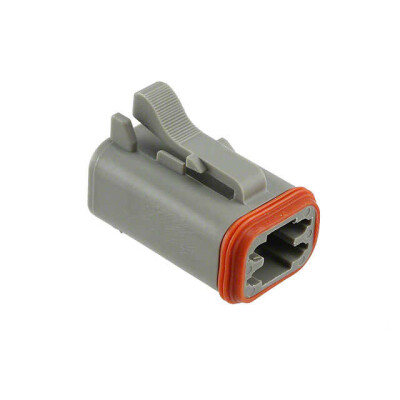 4 Rectangular Connectors - Housings Plug Gray - 1