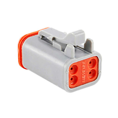 4 Rectangular Connectors - Housings Plug Gray - 2