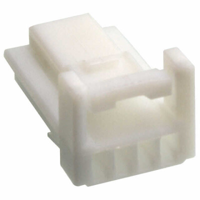 4 Rectangular Connectors - Housings Plug Natural 0.087