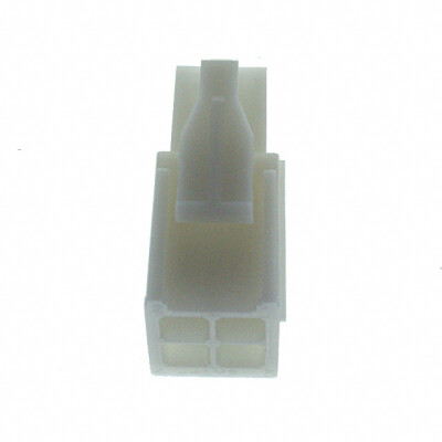 4 Rectangular Connectors - Housings Plug Natural 0.163