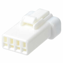 4 Rectangular Connectors - Housings Receptacle Natural 0.079