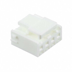 4 Rectangular Connectors - Housings Receptacle Natural 0.098