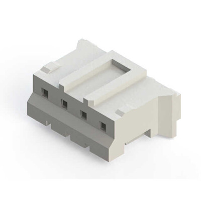 4 Rectangular Connectors - Housings Receptacle Natural 0.079