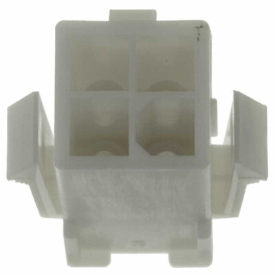 4 Rectangular Connectors - Housings Receptacle Natural 0.163