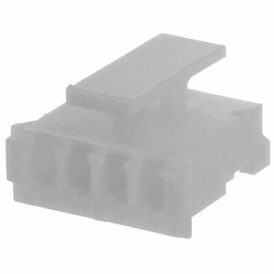 4 Rectangular Connectors - Housings Receptacle Natural 0.079