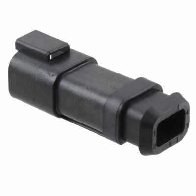 4 Rectangular Connectors - Housings Receptacle Black - 1