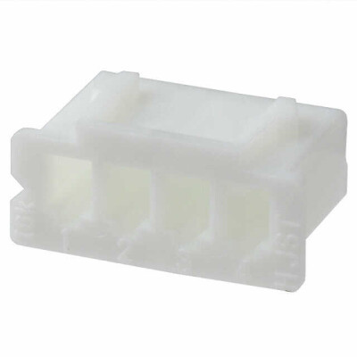 4 Rectangular Connectors - Housings Receptacle Natural 0.098