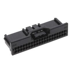 40 Rectangular Connectors - Housings Receptacle Black 0.079