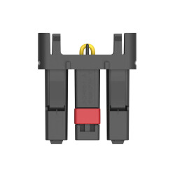 5 Rectangular Connectors - Housings Plug Black 0.248