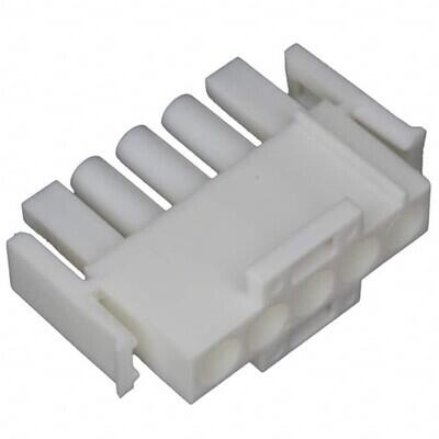 5 Rectangular Connectors - Housings Plug Natural - 1