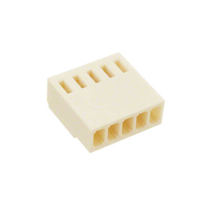 5 Rectangular Connectors - Housings Receptacle Beige 0.100