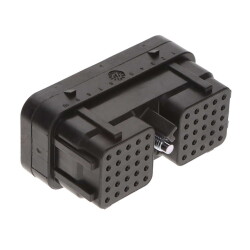 50 Rectangular Connectors - Housings Housing for Female Insert Black 0.174