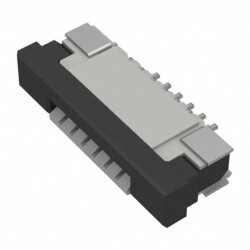 6 Position FFC, FPC Connector Contacts, Bottom 0.039