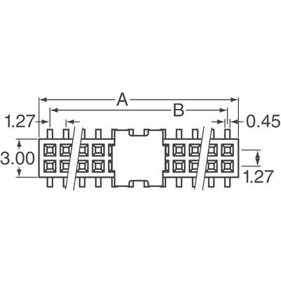 6 Position Receptacle Connector 0.050