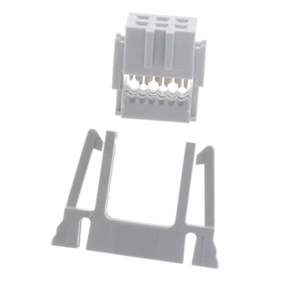 6 Position Rectangular Receptacle Connector IDC Gold 28-30 AWG - 1