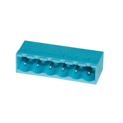 6 Position Terminal Block Header, Male Pins, Shrouded (4 Side) 0.200