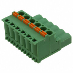 6 Position Terminal Block Plug, Female Sockets 0.200