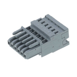 6 Position Terminal Block Plug, Female Sockets 0.197