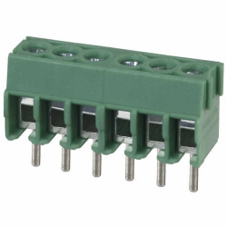 6 Position Wire to Board Terminal Block Horizontal with Board 0.138