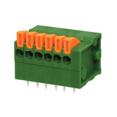 6 Position Wire to Board Terminal Block Horizontal with Board 0.100