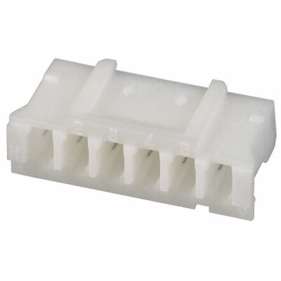 6 Rectangular Connectors - Housings Receptacle Natural 0.079