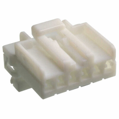 6 Rectangular Connectors - Housings Plug White 0.138