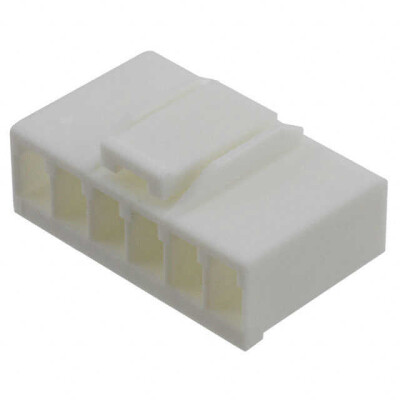 6 Rectangular Connectors - Housings Receptacle Natural 0.138