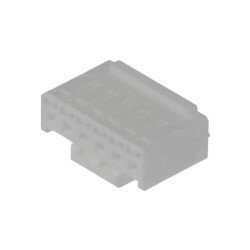 6 Rectangular Connectors - Housings Receptacle Natural 0.098