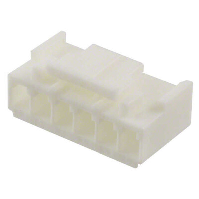 6 Rectangular Connectors - Housings Receptacle Natural 0.156