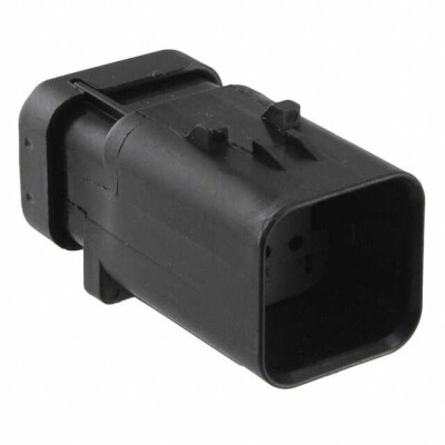 6 Rectangular Connectors - Housings Receptacle Black 0.177