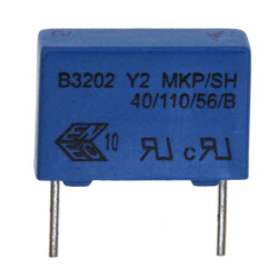 6800 pF Film Capacitor 300V 1500V (1.5kV) Polypropylene (PP), Metallized Radial - 2