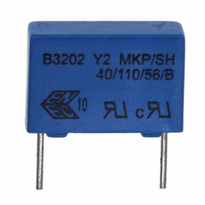 6800 pF Film Capacitor 300V 1500V (1.5kV) Polypropylene (PP), Metallized Radial - 2