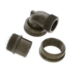 7 Position Circular Connector Plug, Female Sockets Solder Cup - 1