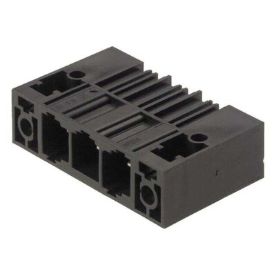 7 Position Terminal Block Header, Blade Pins, Shrouded (4 Side) 0.400