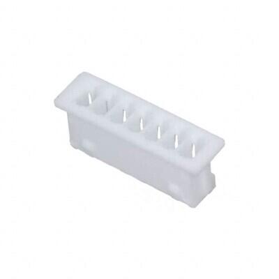 7 Rectangular Connectors - Housings Receptacle White 0.049