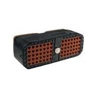 70 Rectangular Connectors - Housings Plug Black 0.216