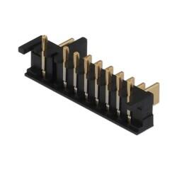 8 Position Header, Male Blades Connector Solder 0.098