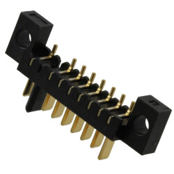 8 Position Plug, Male Blades Connector Solder 0.079