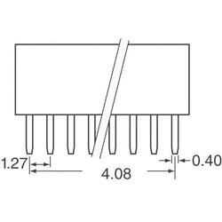 8 Position Receptacle Connector 0.050