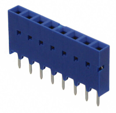 8 Position Receptacle Connector 0.100