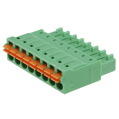 8 Position Terminal Block Plug, Female Sockets 0.138