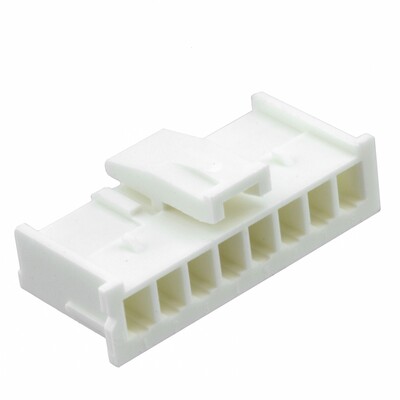 8 Rectangular Connectors - Housings Plug Natural 0.098