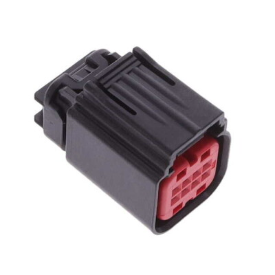 8 Rectangular Connectors - Housings Plug Black 0.100