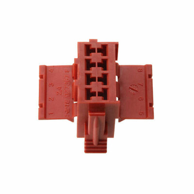 8 Rectangular Connectors - Housings Plug Red - 1