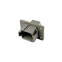 8 Rectangular Connectors - Housings Receptacle Gray - 1