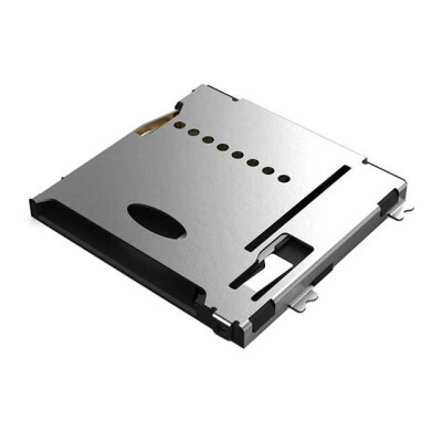 9 (8 + 1) Position Card Connector Secure Digital - microSD™ Surface Mount, Right Angle Gold - 1