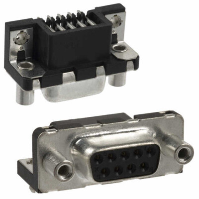 9 Position D-Sub Receptacle, Female Sockets Connector - 1