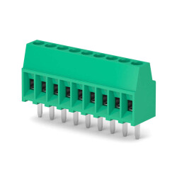 9 Position Wire to Board Terminal Block Horizontal with Board 0.100