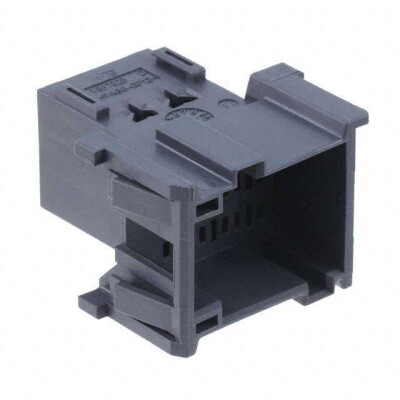 9 Rectangular Connectors - Housings Plug Gray 0.197