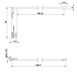 915 MHz ZigBee / ISM / SIGFOX / LoRa PCB Antenna, 0.4 dBi, U.FL Connector - 3